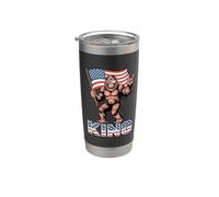 The Only King Bigfoot In America No King Vaso térmico de acero inoxidable de doble pared