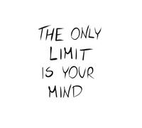 The Only Limit Is Your Mind Notebook: Motivational Journal for Big Dreams, Growth & Success