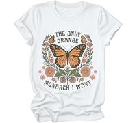 The Only Orange Monarch I Want, We Only Need One Monarch, camisas de mariposa naranja para mujeres y hombres, blanco, M