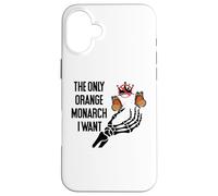The Only Orange Monarch I Want We Only Need One No Kings USA Carcasa para iPhone 16 Plus