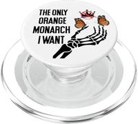 The Only Orange Monarch I Want We Only Need One No Kings USA PopSockets PopGrip para MagSafe