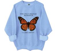 The Only Orange Monarch We Want Sweatshirt, The Only Orange Monarch Shirt I Care About, azul celeste, M