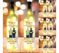 The Only Thing Better Than Being Your Father Is Watching You Be A Dad Decoración para el hogar, retrato de dibujos animados, decoración del hogar, botella de vidrio con nombre, lámpara decorativa