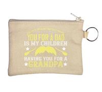 The only Thing Better Than Dad is Grandpa Slogan Key Monedero Beige, beige, Talla única