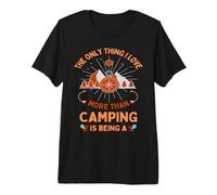 The Only Thing I Love More Than Camping Hiking Camper Nature Camiseta Premium