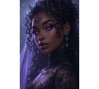 The Onyx Crown: A Gothic Journal for African American Witches, Writers & Queens: 120 Page Lined Notebook for Fantasy Writing, Halloween Spells & Back to School