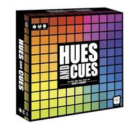 The OP Usaopoly | Hues and Cues Multilingual Juego de Mesa en Espanol para Toda la Familia | Juego de Fiesta para 3-10 Jugadores | Conecta Pistas de 480 Cuadros de Color
