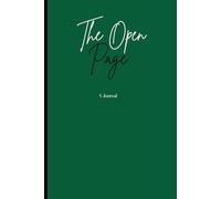 The Open Page: Green Solid Line Notebook Journal for Personal Use or a Gift