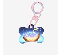 The orb of Dreams - Etiquetas de perro con forma de hueso, etiquetas de identificación acrílicas duraderas y elegantes, perfectas para mascotas pequeñas a grandes