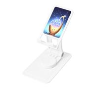 The Orb of Dreams Soporte para teléfono, soporte de escritorio ajustable para iPhone y todos los teléfonos, rotación de 360°, plegado integrado, base cuadrada