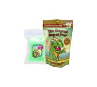 The Original Bag of Poo Dinosaur Poop (Green Cotton Candy) for Novelty Poop Gag Gifts