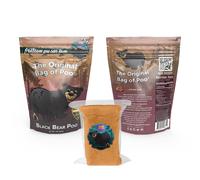 The Original Bag of Poo Novelty Cotton Candy Gag Gift (Black Cherry Bear)