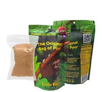 The Original Bag of Poo Sloth Poo (Black Cherry flavored Cotton Candy) Novelty Poop Gag Gift (1 oz. single bag) Free sticker inside.