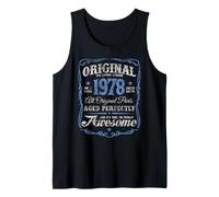 The Original Born In 1978 Vintage 48th Birthday Camiseta sin Mangas