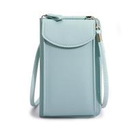 The Original Clutch Wallet by, Leather Crossbody Cell Phone Bag, Crossbody Leather Shoulder Bags and Clutches (Blue Green)