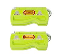 The Original Fat Ivan - Tope de puerta plegable con imán, color verde (paquete de 2)