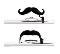 The Original Flute-stache 2.0 - [Paquete de 2] Bigote con clip para flauta, XL y versión combinada de manillar, por Brasstache