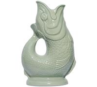 The Original Gluggle Jug - Jarra de salvia en L, 22 cm, 0,6 L, jarra decorativa con forma de pez - Jarra decorativa para agua, cóctel, vino y ginebra, decantador o jarrón, hecha a mano en Gran Bretaña
