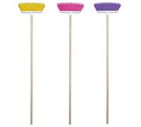 The Original Soft Sweep - Escoba de acción magnética con mango de madera con acabado natural, 2 Brooms, 2