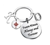 The Originals Inspired Jewelry Fandom Idea de regalo Team Klaus Always and Forever Llavero, 3.0, Acero inoxidable