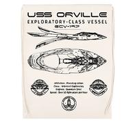 The Orville Ecv-197 Ship Schematic Bolsa De Gimnasio De Algodón Reutilizable Sport Sack Beige