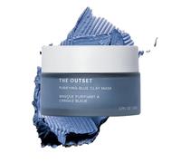 The Outset Mascarilla purificadora de arcilla azul, suave, sin fragancia, desintoxicante, sin secado, hidratante, aclarante para puntos negros y poros, limpia, vegana, sin gluten, para todo tipo de