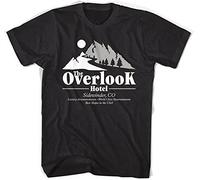 The Overlooking Hotel Kubrick King Printed Camiseta Mens Unisex Black Tees, Negro , L
