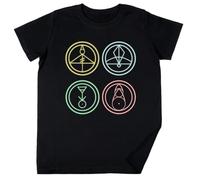 The Owl House Glyphs Niños Chicos Chicas Unisexo Camiseta Negro