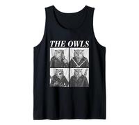The Owls Cool Animales Rockers Rock Música Emo Punk Banda Camiseta sin Mangas