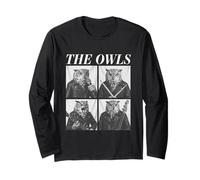 The Owls Cool Animales Rockers Rock Música Emo Punk Banda Manga Larga