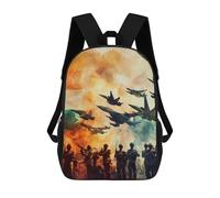 The Pakistan India Wars - Mochila unisex con estampado de 17 pulgadas, mochila de viaje para laptop para mujeres y hombres