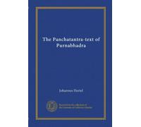 The Panchatantra-text of Purnabhadra