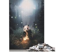 The Panda in The Forest Puzzle Imposible,desafío para Adultos Juego Educativo 1000 Piezas Obra De Arte De Juego De para Adultos Y Niños 500pcs (52x38cm)