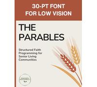 The Parables: Extra Large Print Bible Devotional for Older Adults and Caregivers: 30 Point Font Size (Gracewell Devotionals)