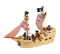 Bigjigs- The Paragon Pirate Ship Variedad Embarcación, Multicolor, Medium (T0094)