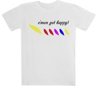 The Partridge Family Cmon Get Happy Camiseta Blanca De Manga Corta para Niños