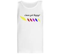 The Partridge Family Cmon Get Happy Camiseta Blanca Sin Mangas para Mujer