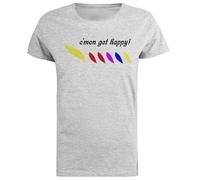 The Partridge Family Cmon Get Happy Camiseta De Manga Corta De Mujer Gris