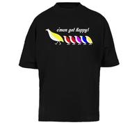 The Partridge Family Cmon Get Happy Camiseta Extragrande Negra Baggy tee Unisex