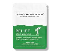 The Patch Collection® - Parche de apoyo muscular y articular para dolores de espalda, cuello, hombros, rodillas, pies | Picolinato de zinc, cúrcuma, cobre | Vegano y sin látex (paquete de 15)