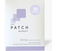 The Patch Remedy Dormir con parches de lavanda | 30 parches tópicos | Valeriana, pasiflora, lúpulo, glicinato de magnesio y aroma de lavanda | Dura 12 horas