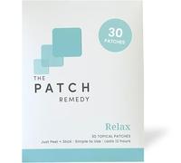 The Patch Remedy Parches relajantes - 30 parches tópicos para aliviar el estrés con Ashwagandha, L-teanina, bálsamo de limón, valeriana, pasiflora, vitamina B6, Rhodiola Rosea | Calmante, aliviador,