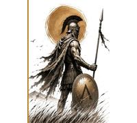 The Path of the Warrior: Greek Spartan Aesthetic Composition Notebook: 120 Grid Dot Graph Pages, 6x9 Inch Matte Cover, Ancient Greek Warrior Art Journal for Writing, Sketching & Note-Taking