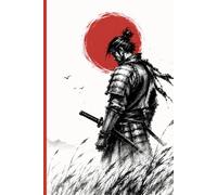 The Path of the Warrior: Japanese Samurai Aesthetic Composition Notebook: 120 Grid Dot Graph Pages, 6x9 Inch Matte Cover, Traditional Sumi-e Style Ink Art Journal for Writing, Sketching & Note-Taking