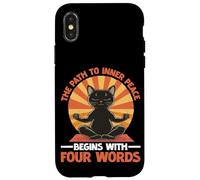 The Path To Inner Peace Begins With Four Words Carcasa para iPhone X/XS