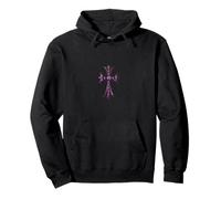 The Pave Diamonds Amethyst Cross Sudadera con Capucha