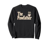 The Pawfather Funny Dog Lover Pet Owner Juego de palabras lema Sudadera