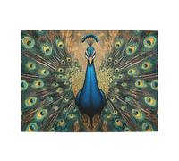 The Peacock Spreads Its Tail And Enlarges - Rompecabezas de madera de 500 piezas para adultos, rompecabezas desafiante para juegos de tamaño de 15 x 20.4 pulgadas