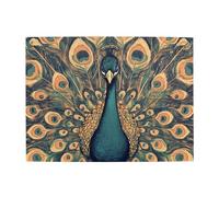 The Peacock Spreads Its Tail - Rompecabezas de madera de 500 piezas para adultos, rompecabezas desafiante para juegos de tamaño 38 x 50 cm