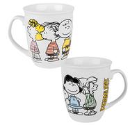 The Peanuts Family - Taza de café (cerámica, 280 ml), diseño de Snoopy, color blanco